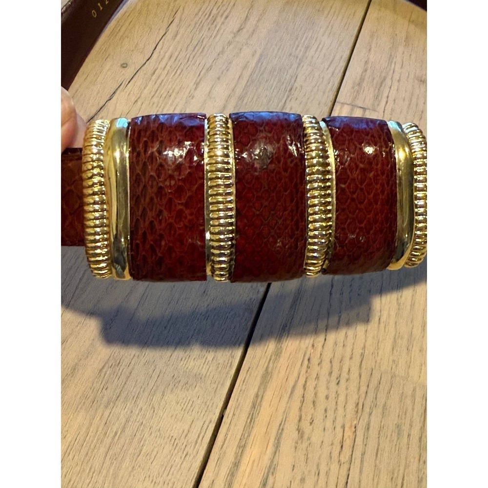 Vintage Statement Belt Bundle 4pc Snakeskin Leather Braided Rope Western Boho - Picture 6 of 16